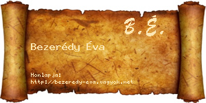 Bezerédy Éva névjegykártya