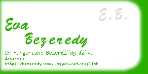 eva bezeredy business card